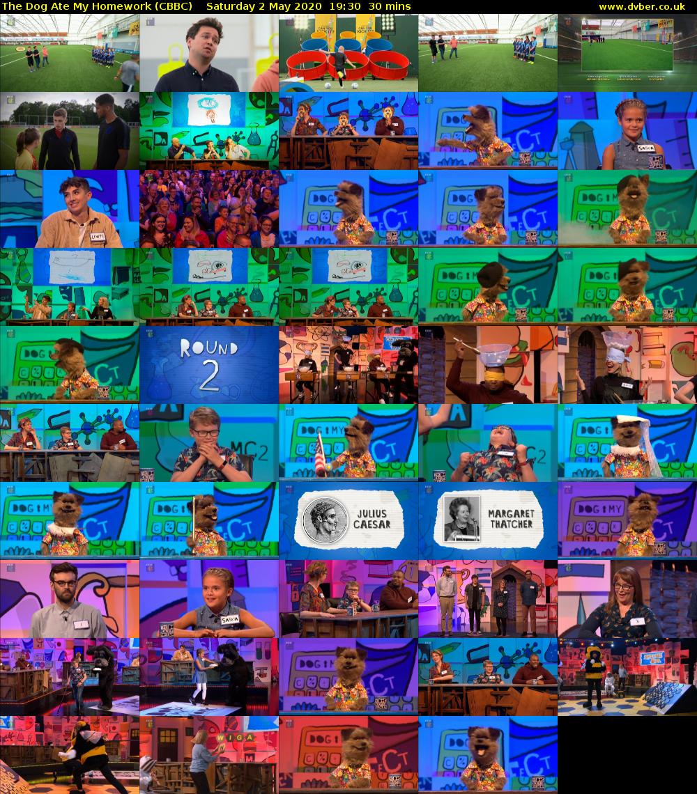 The Dog Ate My Homework (CBBC) Saturday 2 May 2020 19:30 - 20:00