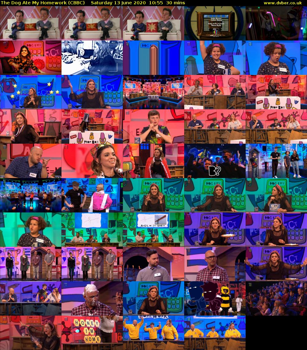 The Dog Ate My Homework (CBBC) Saturday 13 June 2020 10:55 - 11:25