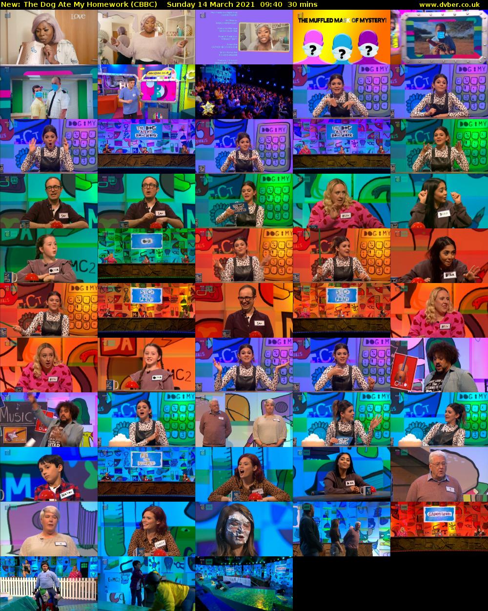 The Dog Ate My Homework (CBBC) Sunday 14 March 2021 09:40 - 10:10