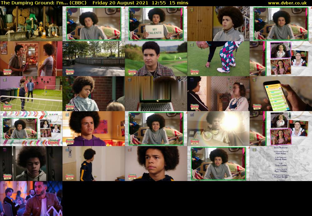 The Dumping Ground: I'm... (CBBC) Friday 20 August 2021 12:55 - 13:10