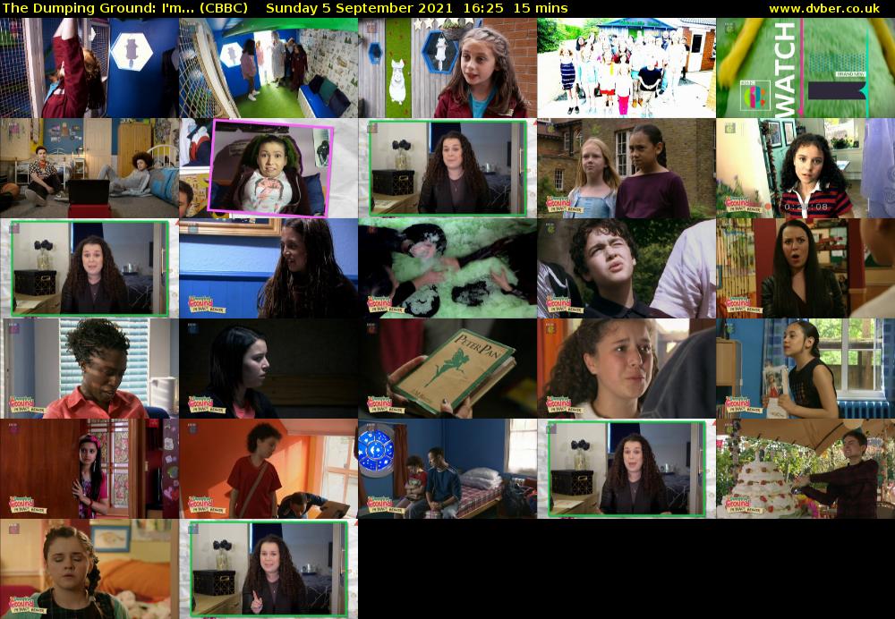 The Dumping Ground: I'm... (CBBC) Sunday 5 September 2021 16:25 - 16:40