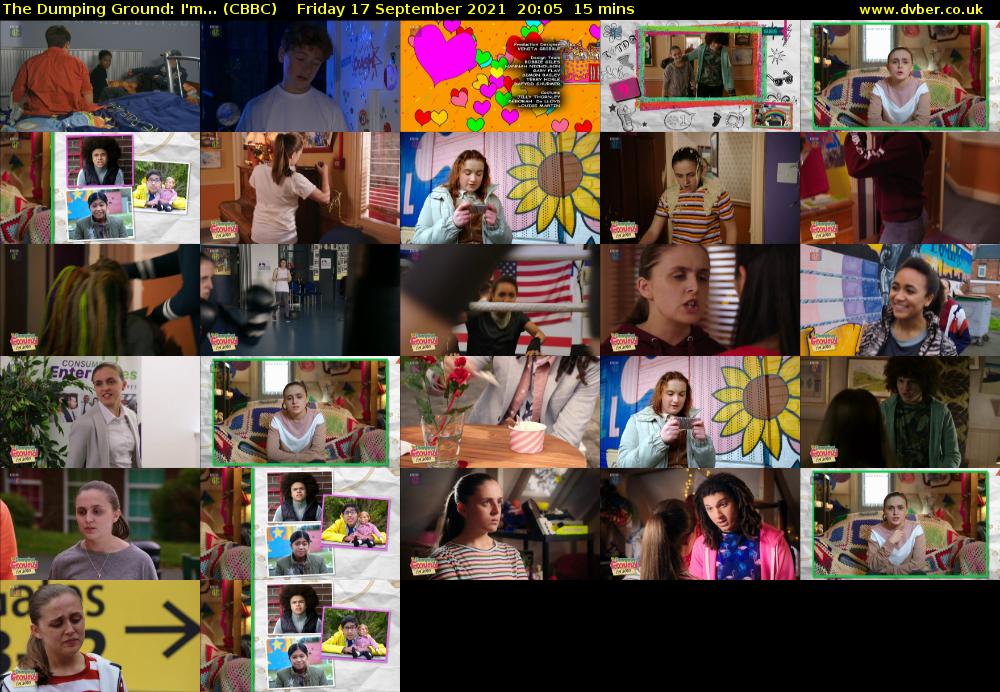 The Dumping Ground: I'm... (CBBC) Friday 17 September 2021 20:05 - 20:20