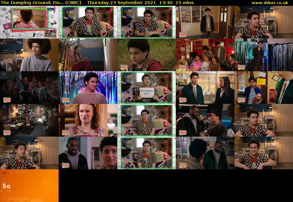 The Dumping Ground: I'm... (CBBC) Thursday 23 September 2021 13:40 - 13:55