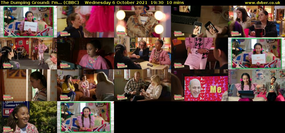 The Dumping Ground: I'm... (CBBC) Wednesday 6 October 2021 19:30 - 19:40