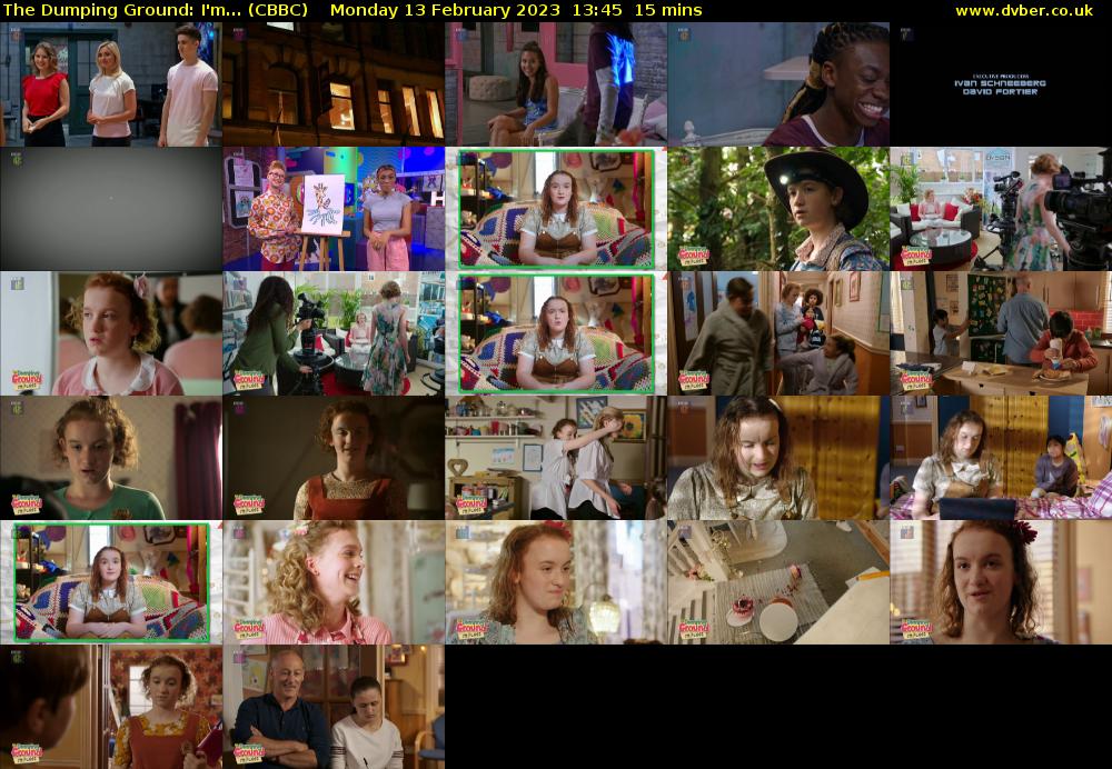 The Dumping Ground: I'm... (CBBC) Monday 13 February 2023 13:45 - 14:00