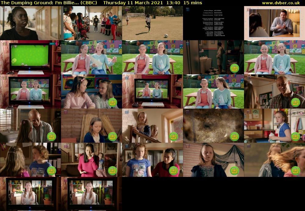 The Dumping Ground: I'm Billie... (CBBC) Thursday 11 March 2021 13:40 - 13:55