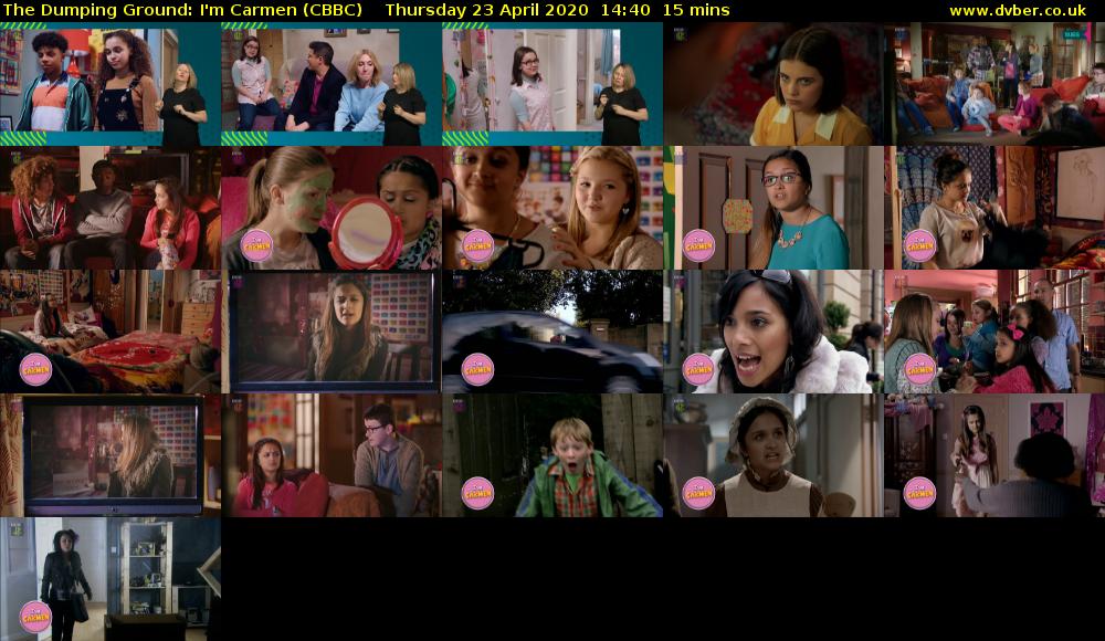 The Dumping Ground: I'm Carmen (CBBC) Thursday 23 April 2020 14:40 - 14:55