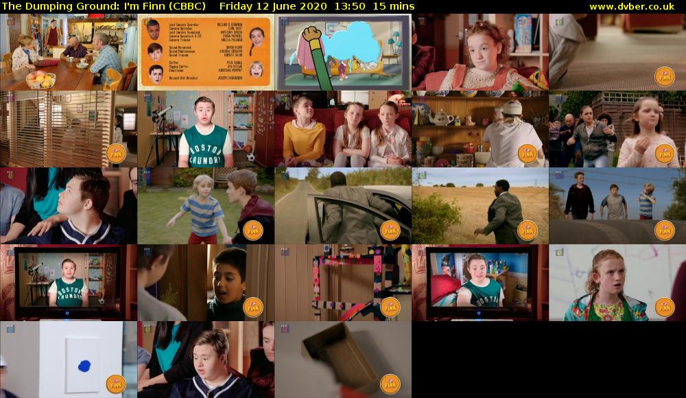 The Dumping Ground: I'm Finn (CBBC) Friday 12 June 2020 13:50 - 14:05