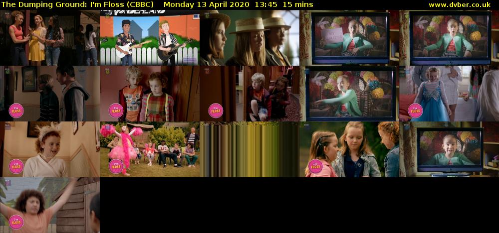 The Dumping Ground: I'm Floss (CBBC) Monday 13 April 2020 13:45 - 14:00