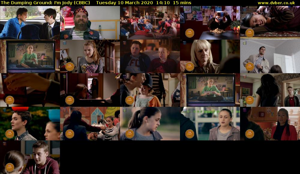 The Dumping Ground: I'm Jody (CBBC) Tuesday 10 March 2020 14:10 - 14:25