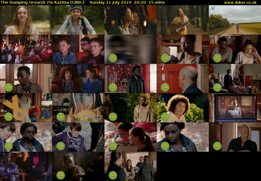 The Dumping Ground: I'm Kazima (CBBC) Sunday 21 July 2019 20:20 - 20:35