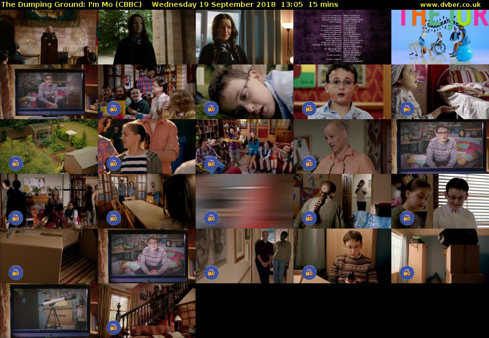 The Dumping Ground: I'm Mo (CBBC) Wednesday 19 September 2018 13:05 - 13:20