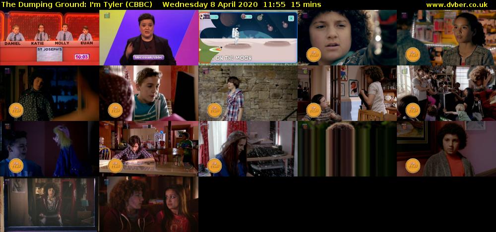 The Dumping Ground: I'm Tyler (CBBC) Wednesday 8 April 2020 11:55 - 12:10