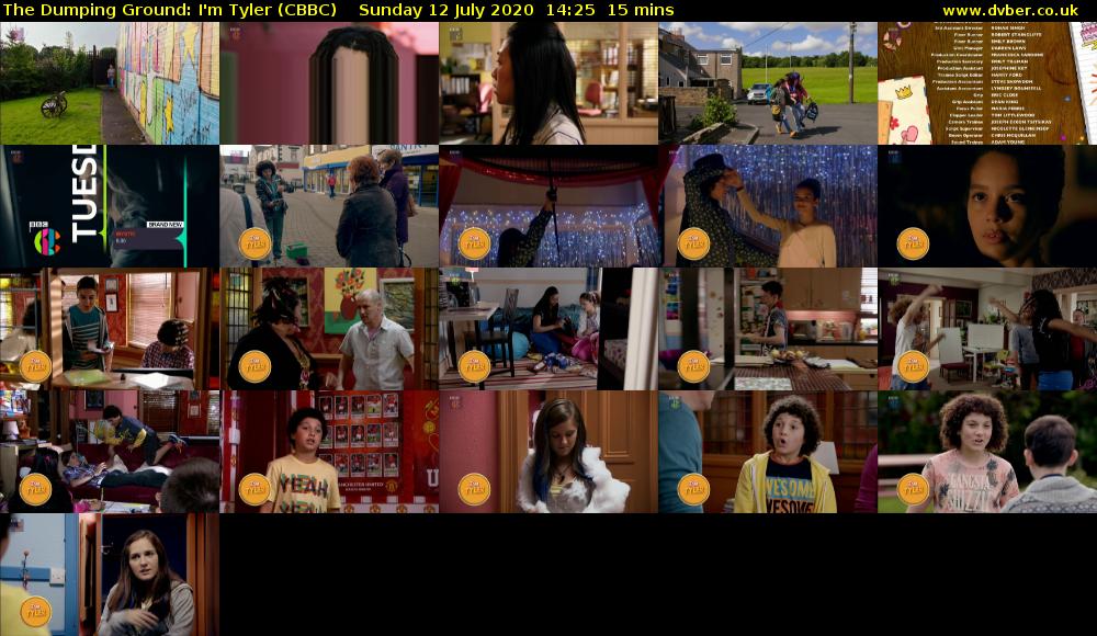 The Dumping Ground: I'm Tyler (CBBC) Sunday 12 July 2020 14:25 - 14:40