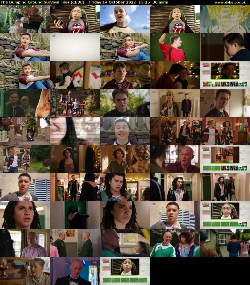 The Dumping Ground Survival Files (CBBC) Friday 14 October 2022 13:25 - 13:55