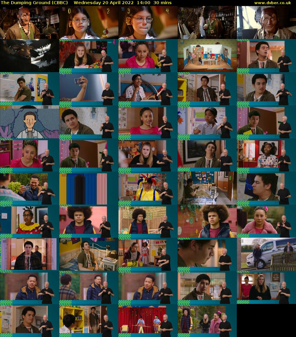 The Dumping Ground (CBBC) Wednesday 20 April 2022 14:00 - 14:30