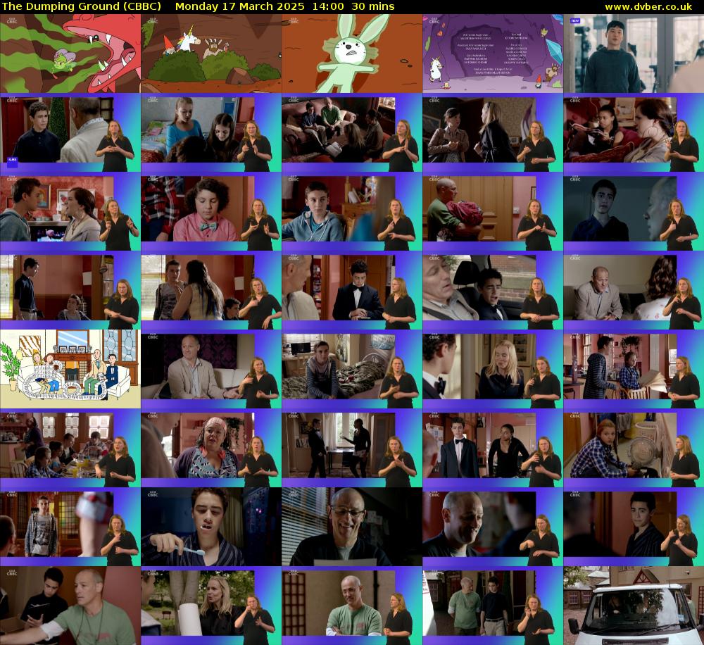 The Dumping Ground (CBBC) Monday 17 March 2025 14:00 - 14:30