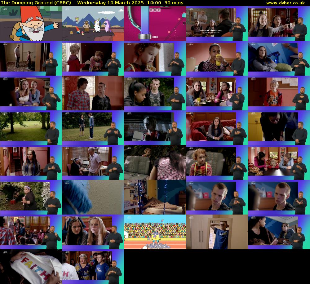 The Dumping Ground (CBBC) Wednesday 19 March 2025 14:00 - 14:30