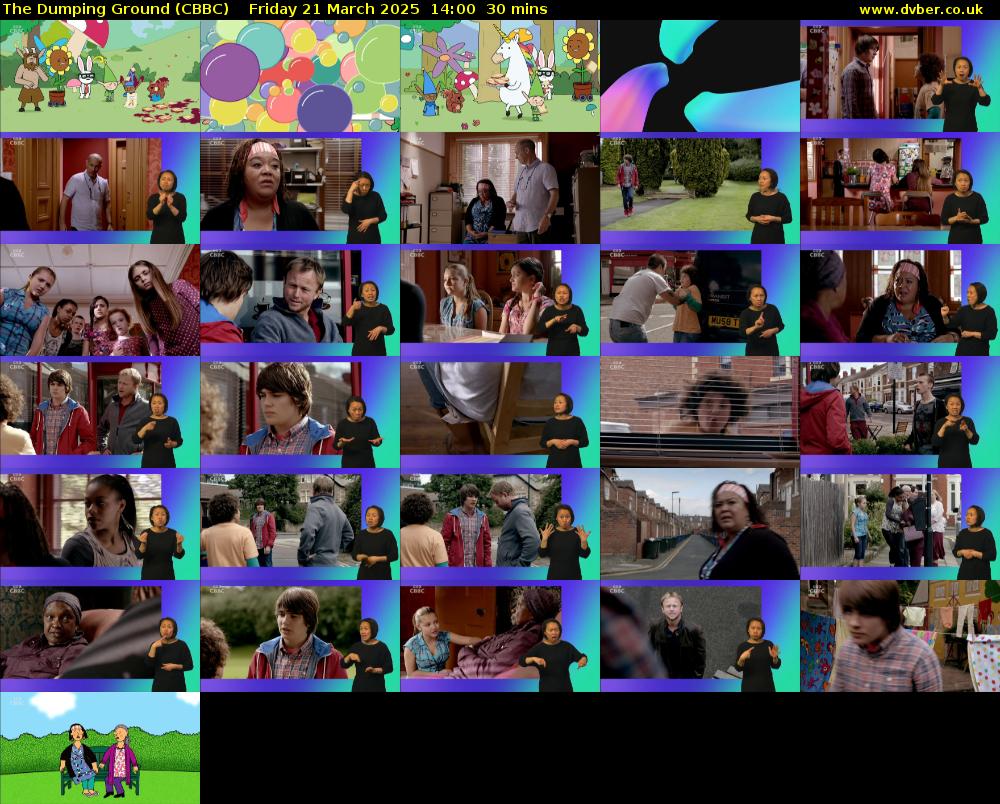 The Dumping Ground (CBBC) Friday 21 March 2025 14:00 - 14:30