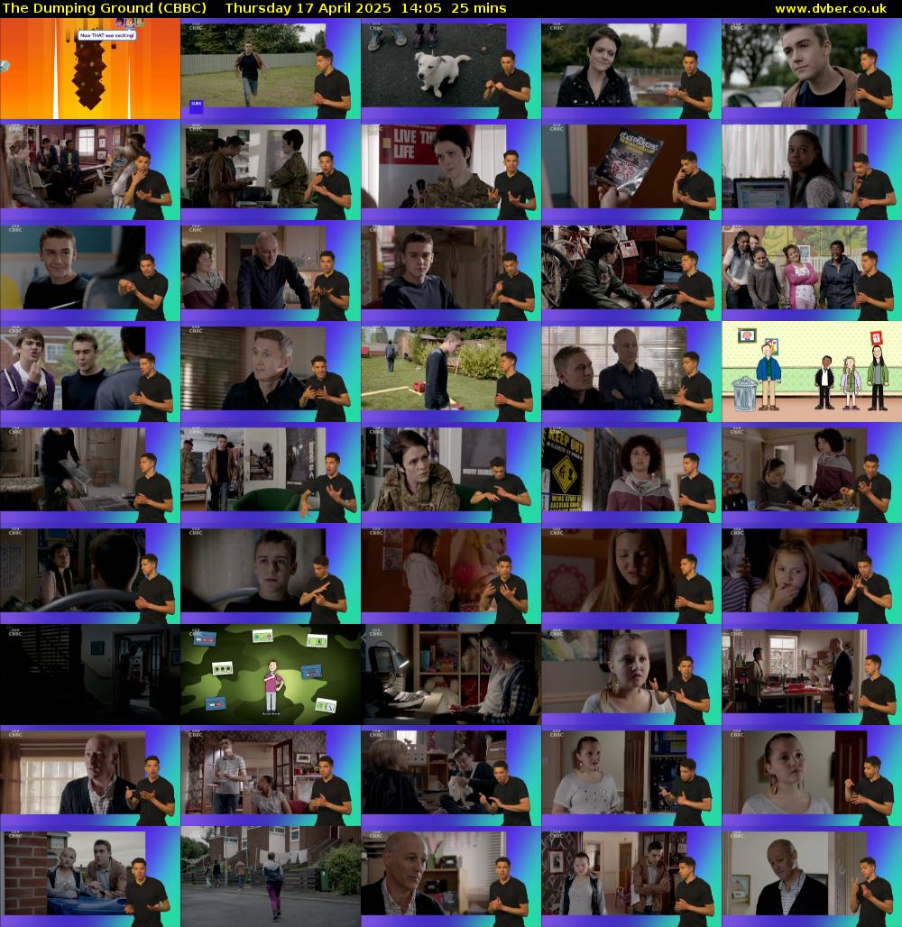 The Dumping Ground (CBBC) Thursday 17 April 2025 14:05 - 14:30