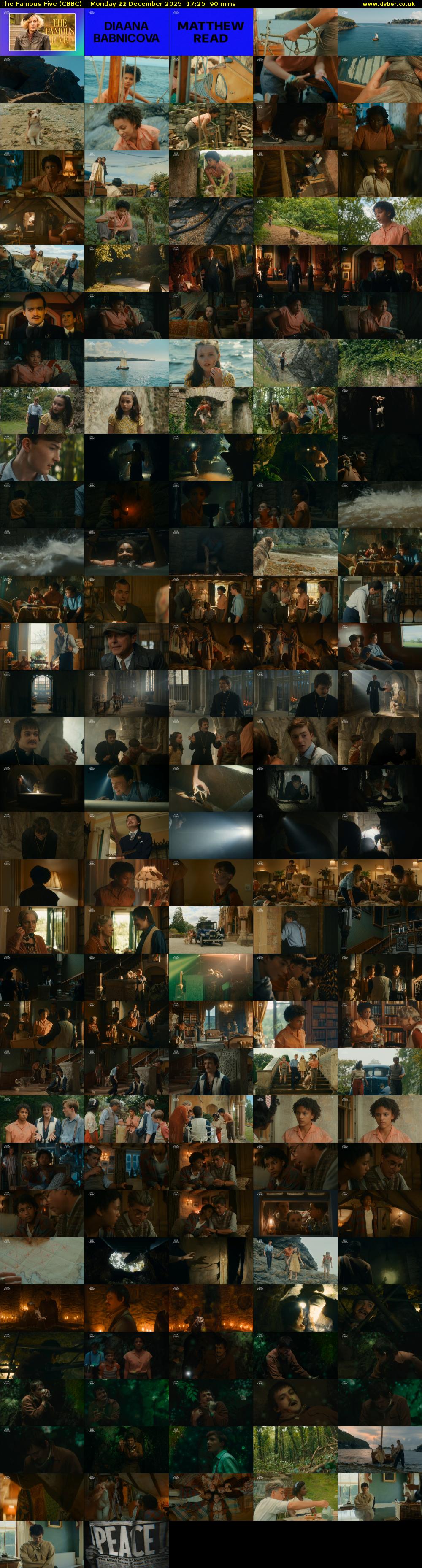 The Famous Five (CBBC) Monday 22 December 2025 17:25 - 18:55