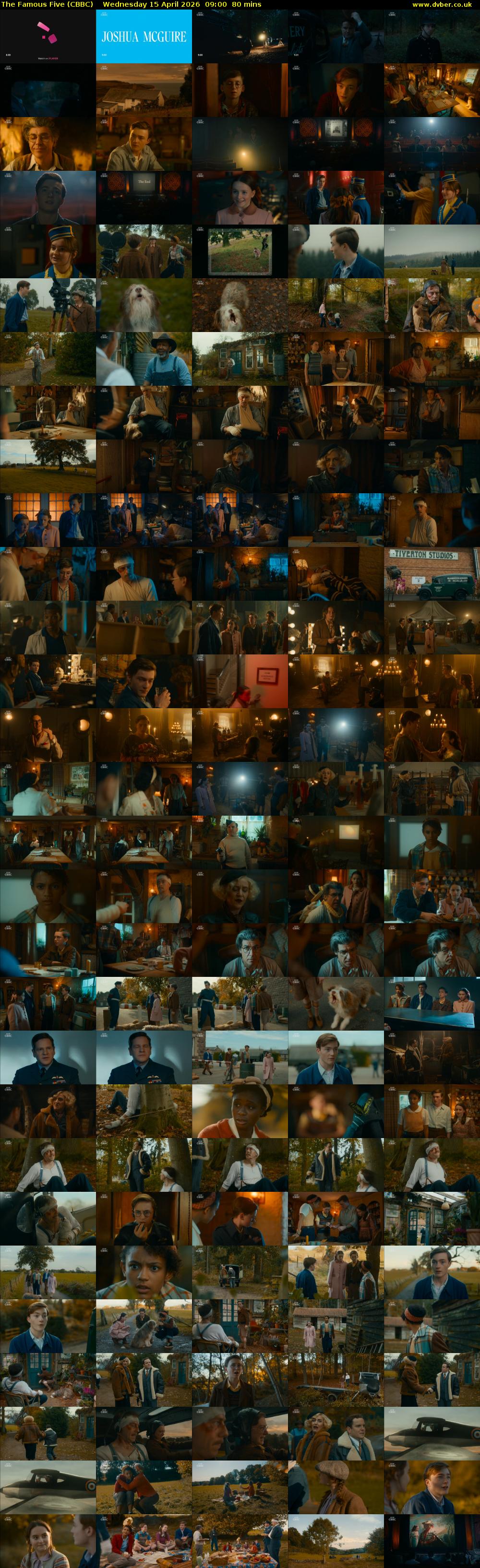 The Famous Five (CBBC) Wednesday 15 April 2026 09:00 - 10:20