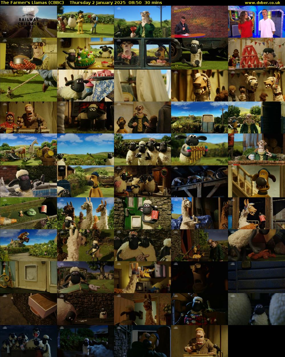 The Farmer's Llamas (CBBC) Thursday 2 January 2025 08:50 - 09:20