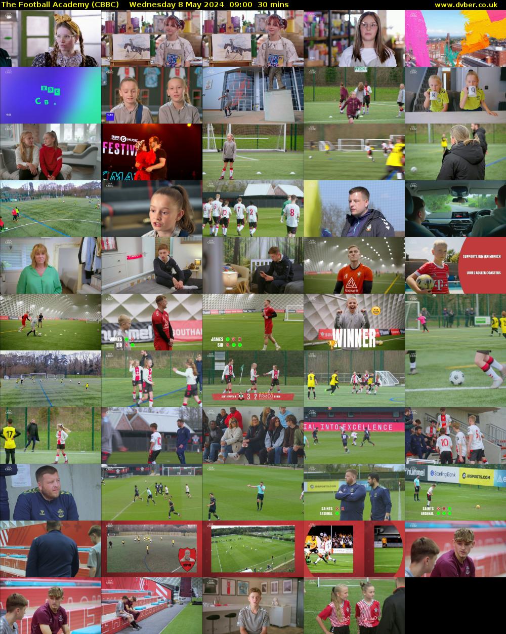 The Football Academy (CBBC) Wednesday 8 May 2024 09:00 - 09:30