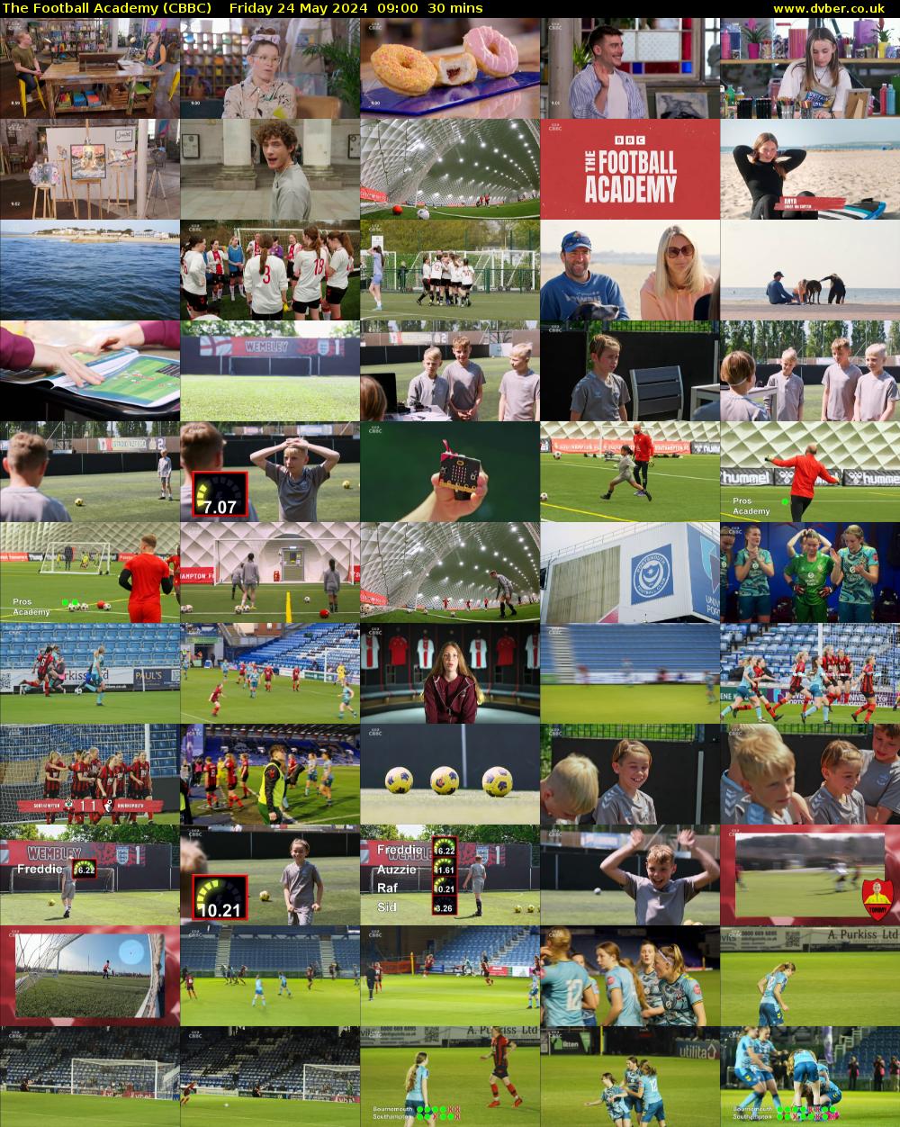 The Football Academy (CBBC) Friday 24 May 2024 09:00 - 09:30