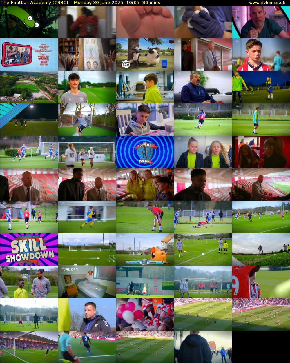 The Football Academy (CBBC) Monday 30 June 2025 10:05 - 10:35