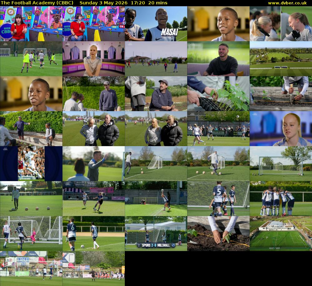 The Football Academy (CBBC) Sunday 3 May 2026 17:20 - 17:40