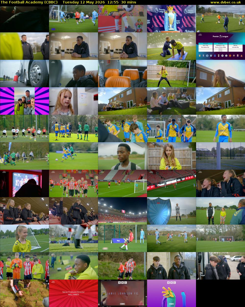 The Football Academy (CBBC) Tuesday 12 May 2026 12:55 - 13:25