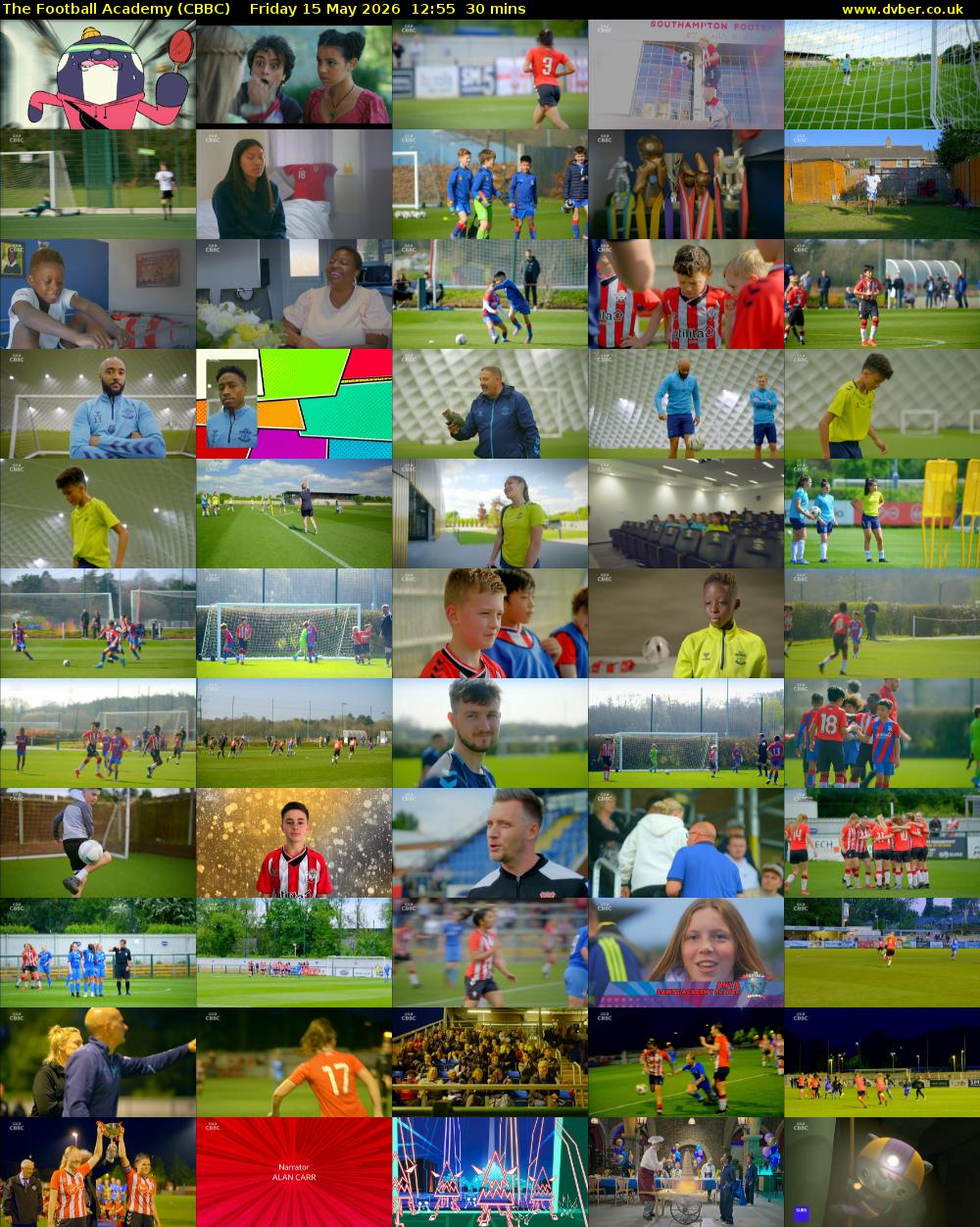 The Football Academy (CBBC) Friday 15 May 2026 12:55 - 13:25