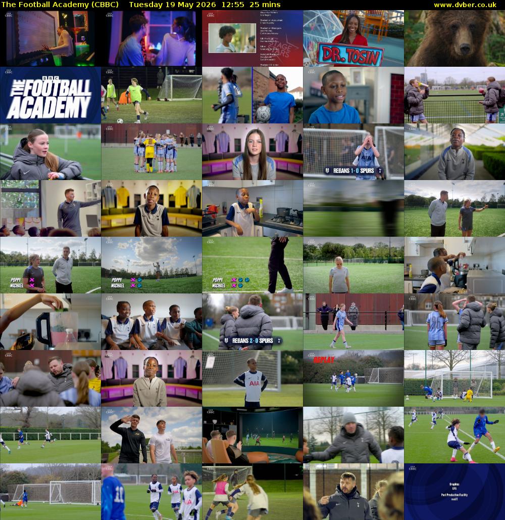 The Football Academy (CBBC) Tuesday 19 May 2026 12:55 - 13:20