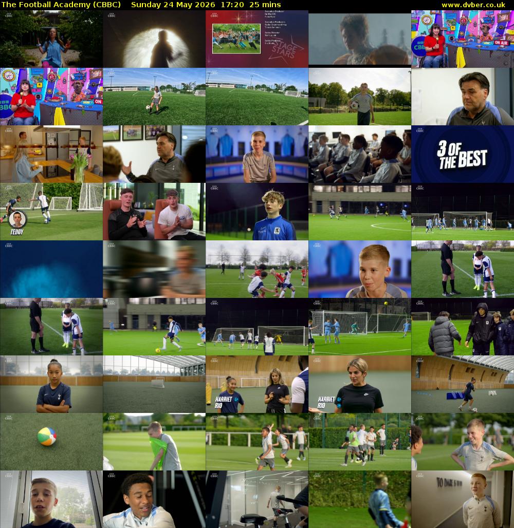 The Football Academy (CBBC) Sunday 24 May 2026 17:20 - 17:45
