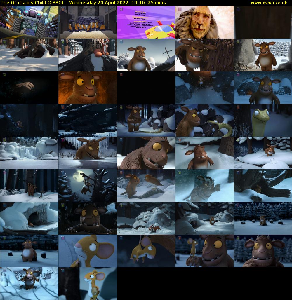 The Gruffalo's Child (CBBC) Wednesday 20 April 2022 10:10 - 10:35