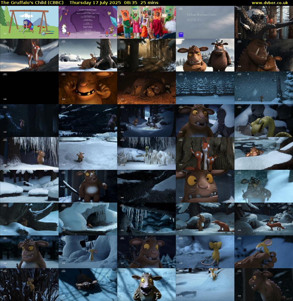 The Gruffalo's Child (CBBC) Thursday 17 July 2025 08:35 - 09:00