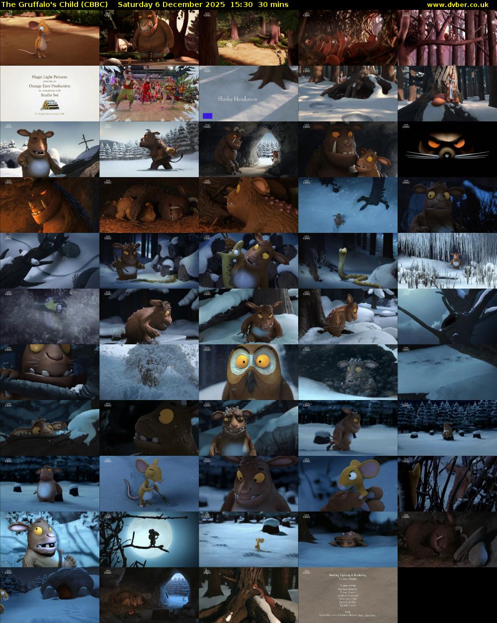 The Gruffalo's Child (CBBC) Saturday 6 December 2025 15:30 - 16:00