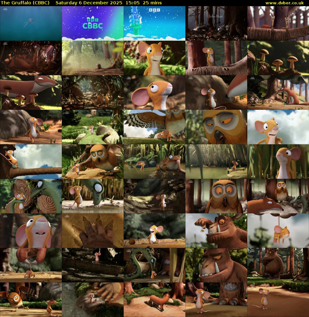 The Gruffalo (CBBC) Saturday 6 December 2025 15:05 - 15:30