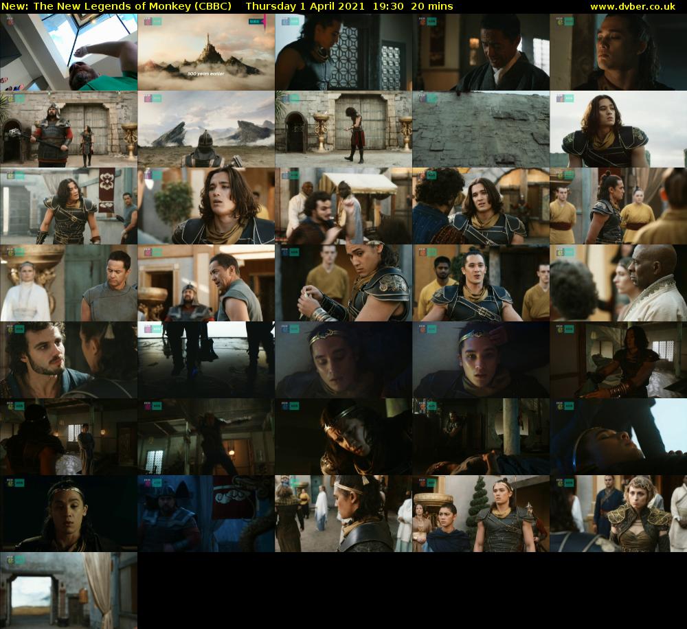 The New Legends of Monkey (CBBC) Thursday 1 April 2021 19:30 - 19:50