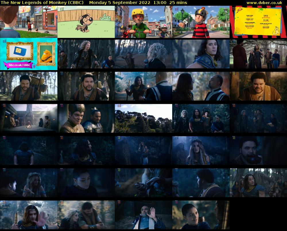 The New Legends of Monkey (CBBC) Monday 5 September 2022 13:00 - 13:25