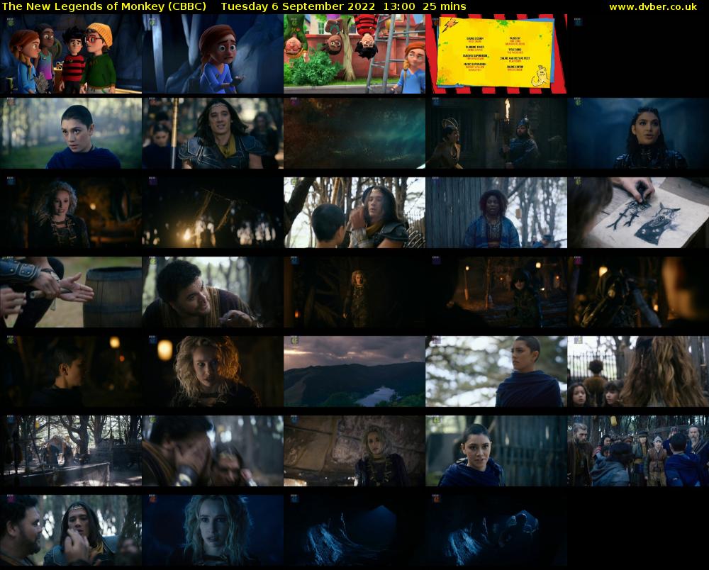 The New Legends of Monkey (CBBC) Tuesday 6 September 2022 13:00 - 13:25