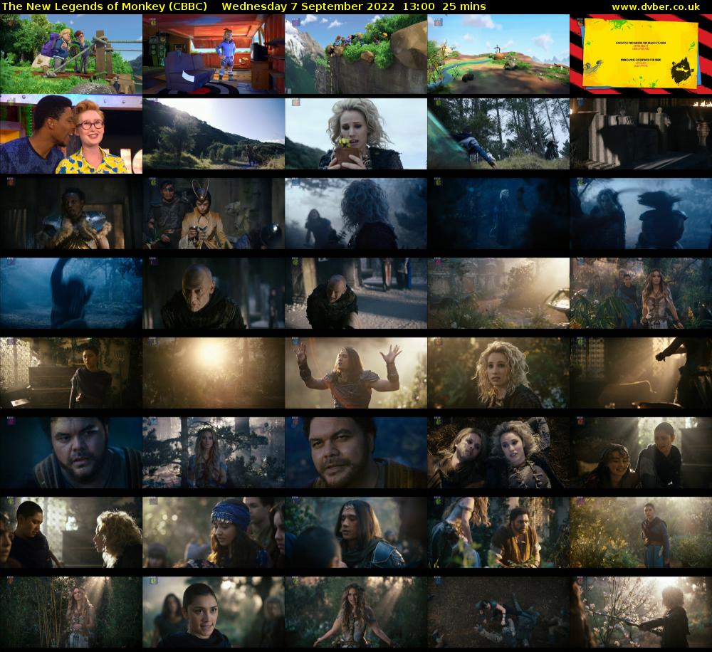 The New Legends of Monkey (CBBC) Wednesday 7 September 2022 13:00 - 13:25