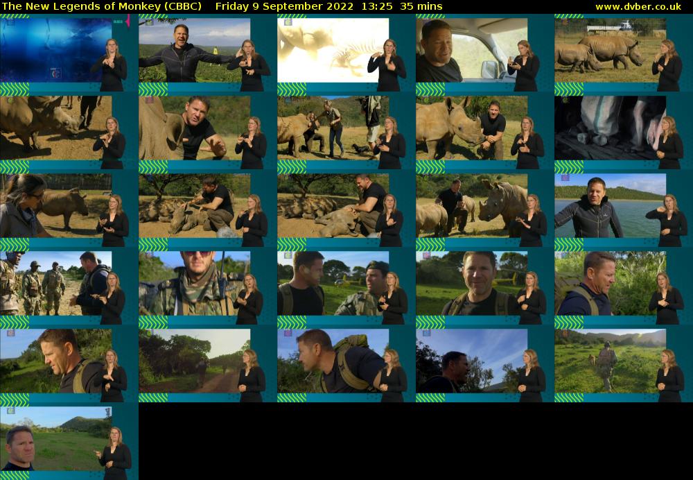 The New Legends of Monkey (CBBC) Friday 9 September 2022 13:25 - 14:00