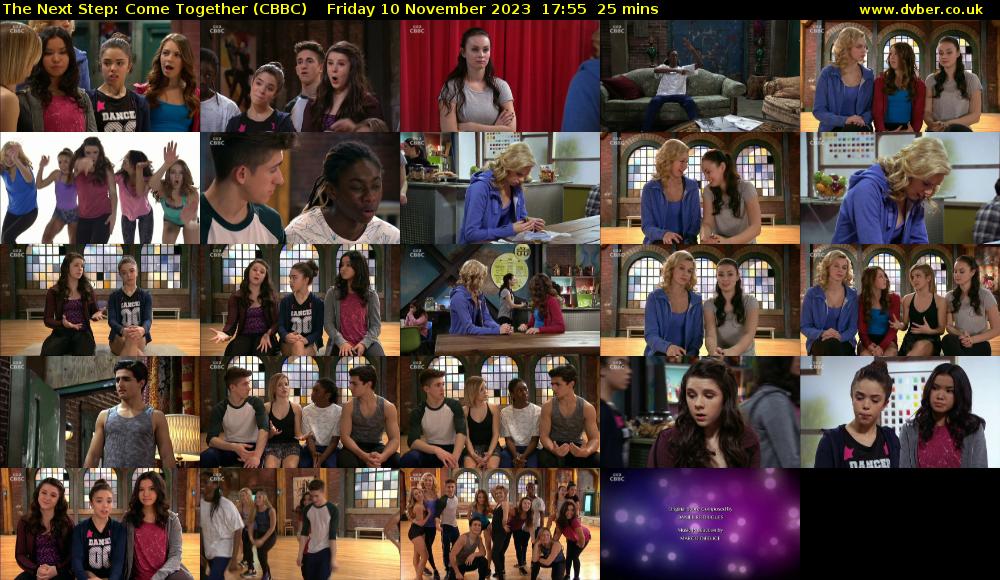 The Next Step: Come Together (CBBC) Friday 10 November 2023 17:55 - 18:20