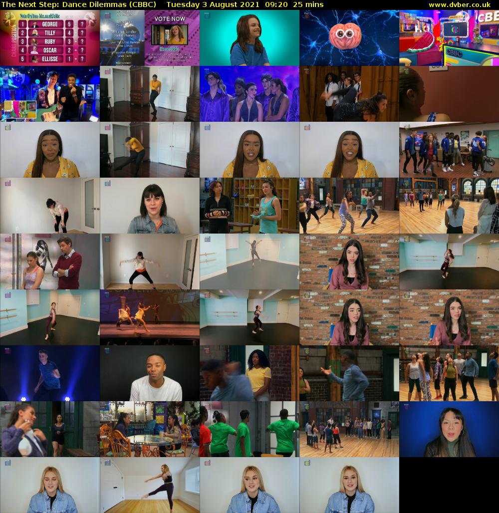 The Next Step: Dance Dilemmas (CBBC) Tuesday 3 August 2021 09:20 - 09:45