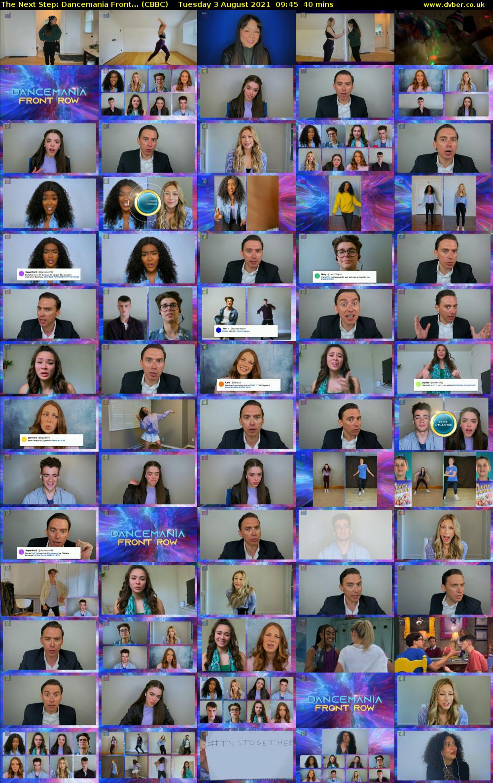 The Next Step: Dancemania Front... (CBBC) Tuesday 3 August 2021 09:45 - 10:25