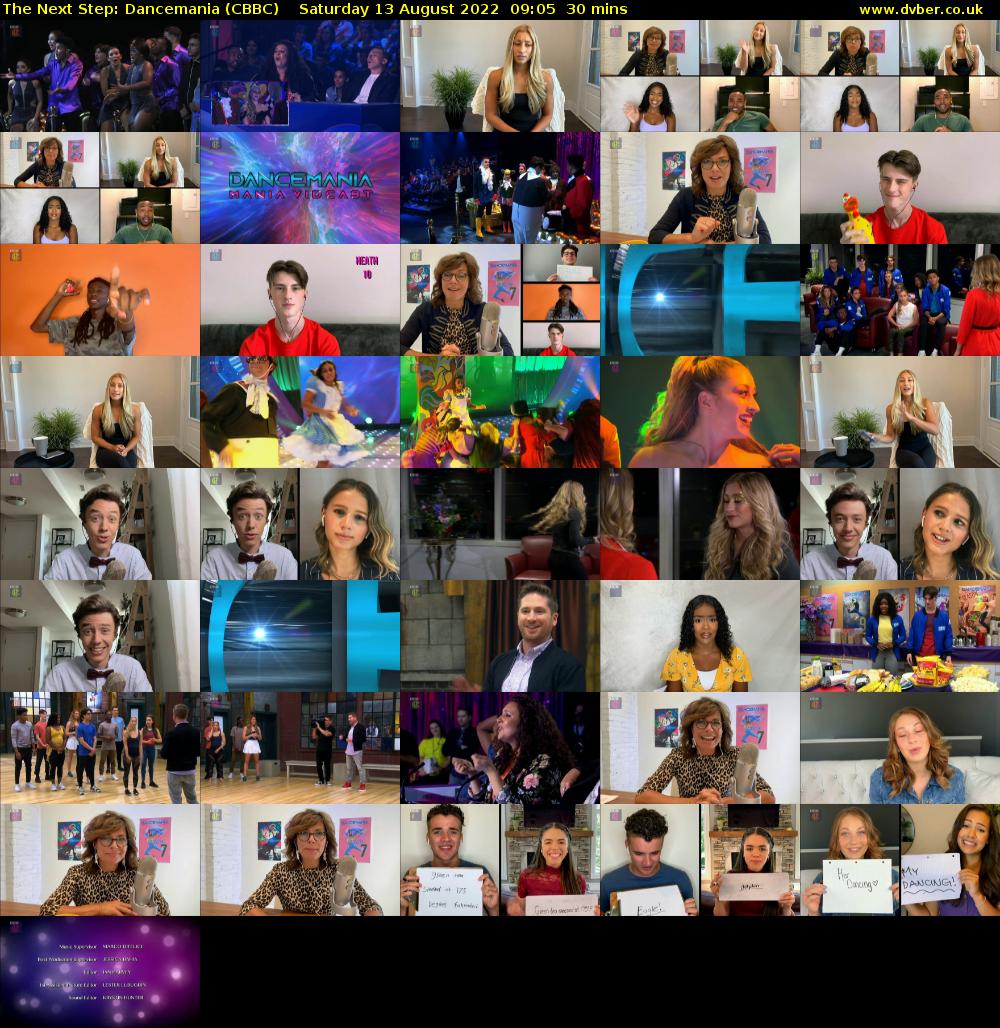 The Next Step: Dancemania (CBBC) Saturday 13 August 2022 09:05 - 09:35