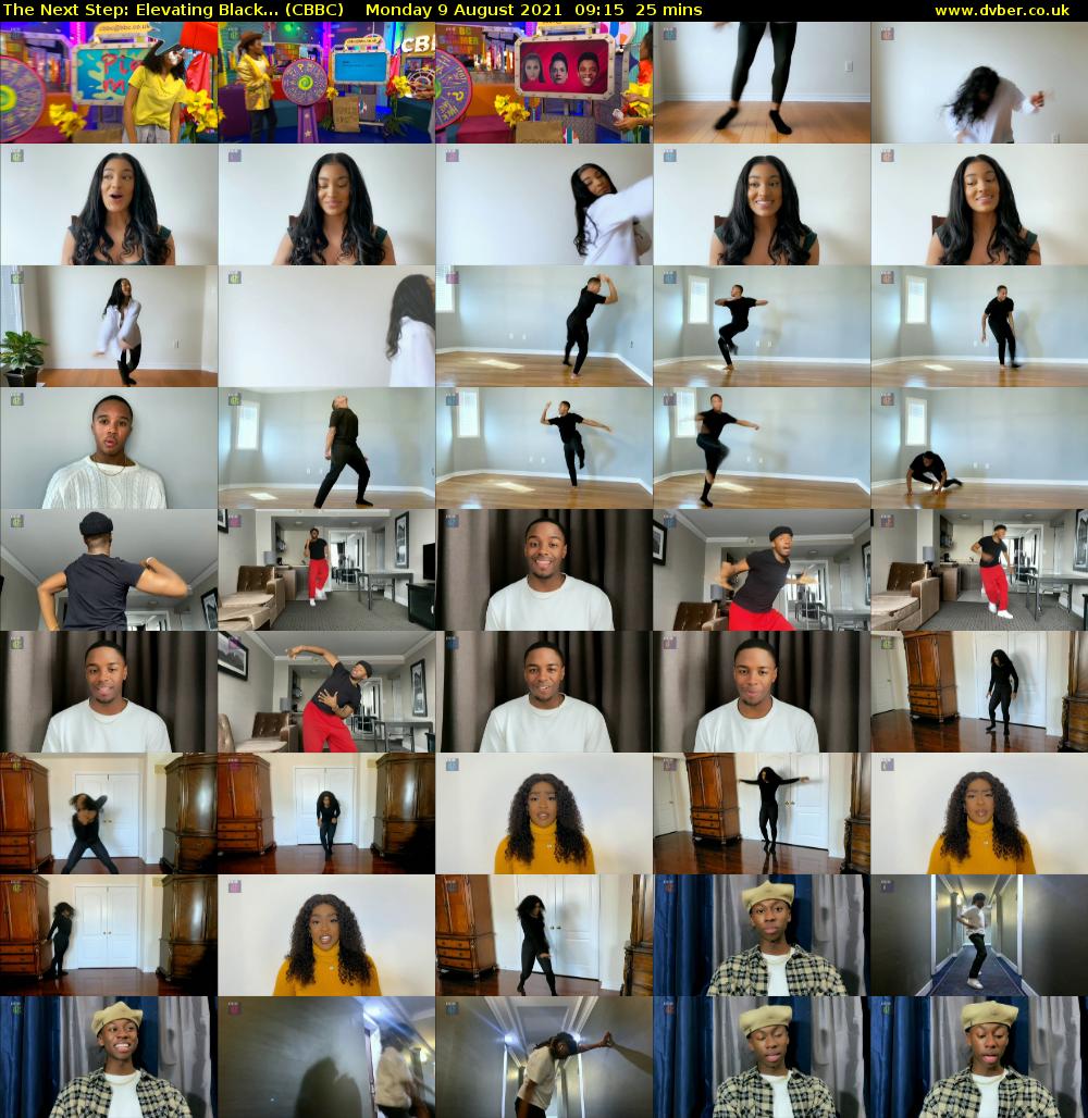 The Next Step: Elevating Black... (CBBC) Monday 9 August 2021 09:15 - 09:40