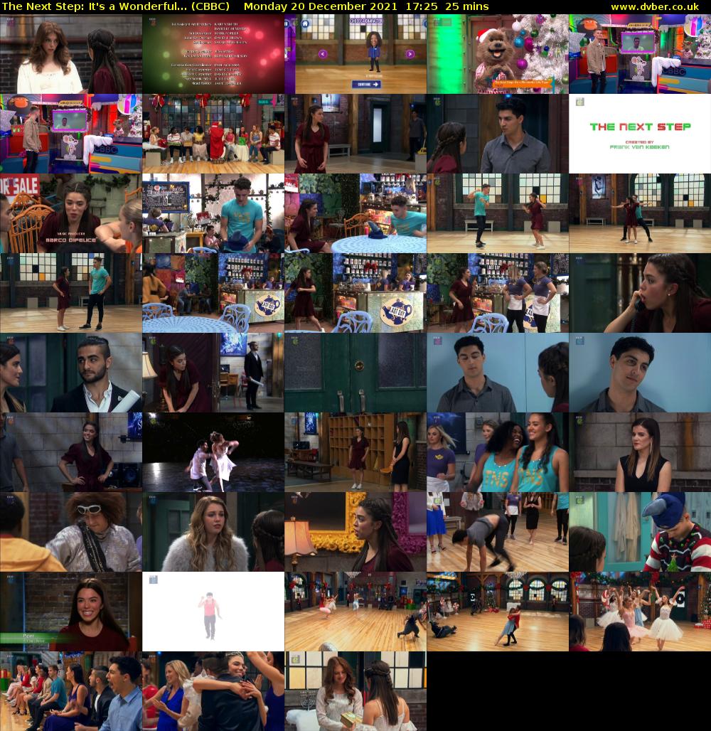 The Next Step: It's a Wonderful... (CBBC) Monday 20 December 2021 17:25 - 17:50